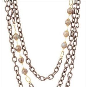 Marie Chavez Labradorite & Gunmetal Necklace